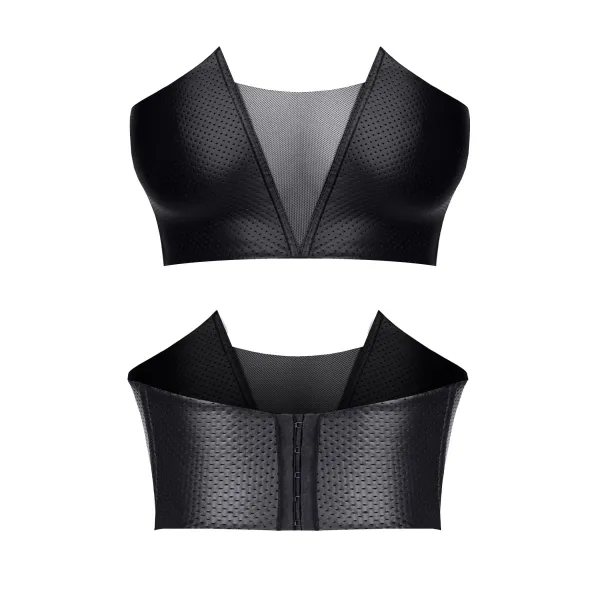 Schwarzes Damen-Top TDHilda001 von Demoniq Total Domination Collection | Fesselliebe.de