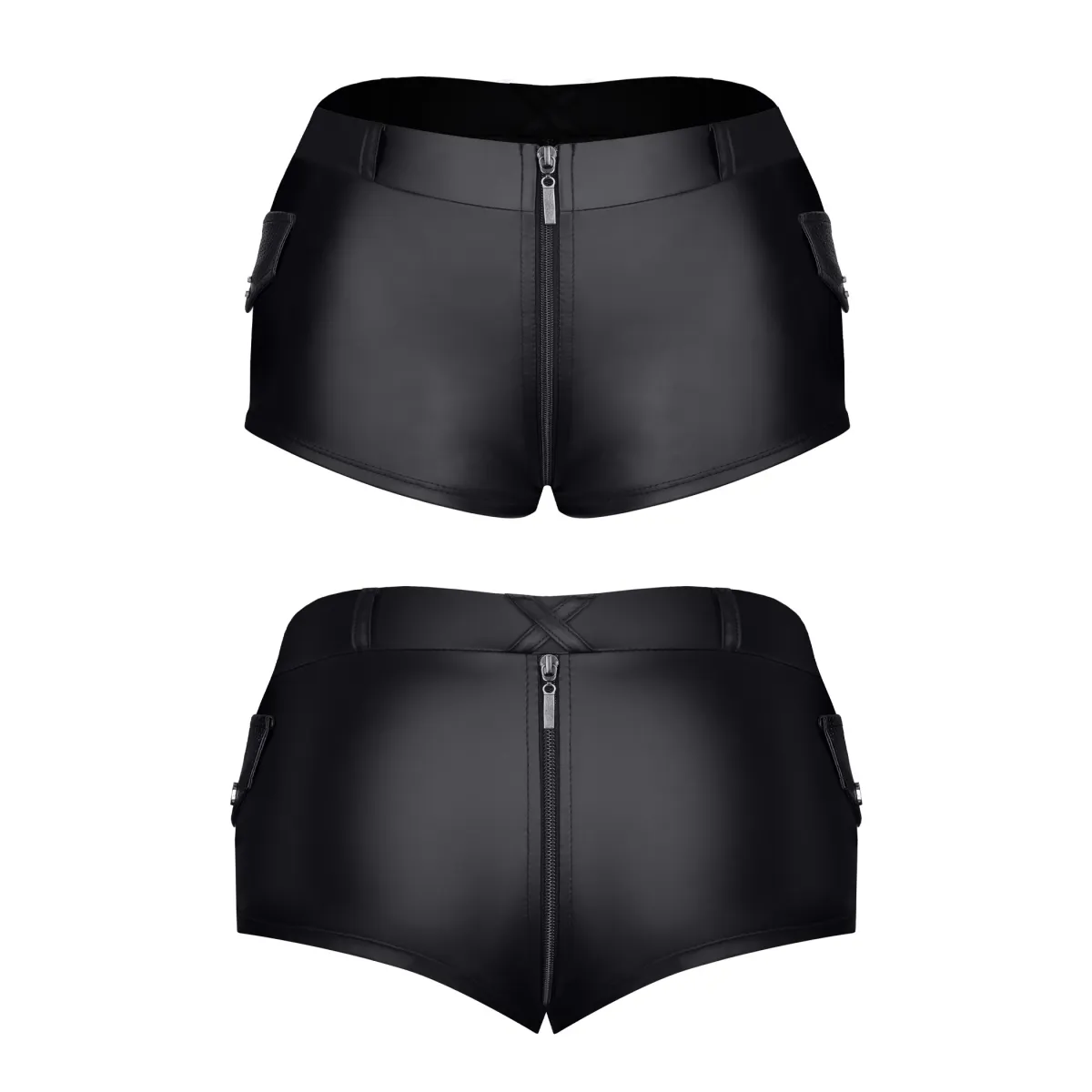 Schwarzer Damen Shorts TDHella001 von Demoniq Total Domination Collection | Fesselliebe.de