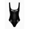 F333 Wetlook Body mit Frontreißverschluss von Noir Handmade
