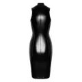 F337 halblanges Wetlook Kleid von Noir Handmade