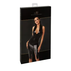 F337 halblanges Wetlook Kleid von Noir Handmade