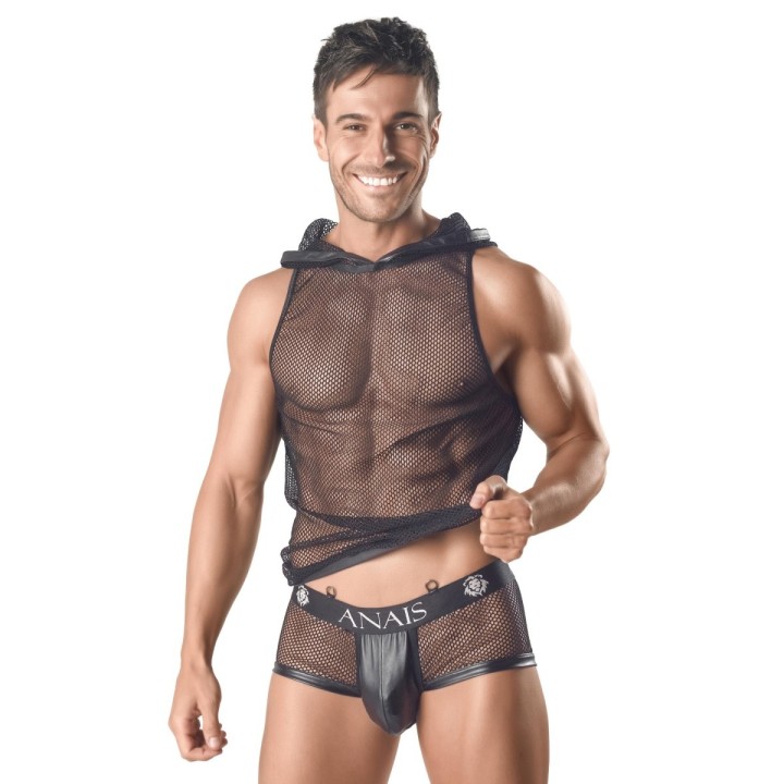Herren Kapuzen-Netz-Shirt 054992 von Anais for Men | Fesselliebe.de