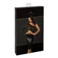 F339 halblanges Wetlook Kleid mit Spitze von Noir Handmade