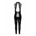 F342 Wetlook Overall mit Spitzen Ausschnitt von Noir Handmade