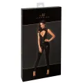 F342 Wetlook Overall mit Spitzen Ausschnitt von Noir Handmade