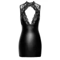 F343 Wetlook Minikleid mit Spitze von Noir Handmade
