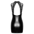 F343 Wetlook Minikleid mit Spitze von Noir Handmade