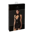 F343 Wetlook Minikleid mit Spitze von Noir Handmade