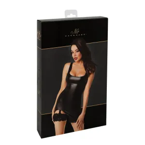 F344 Wetlook Minikleid mit Strumpfband von Noir Handmade