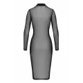 F347 halblanges Kleid aus feinem Netz von Noir Handmade