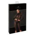 F347 halblanges Kleid aus feinem Netz von Noir Handmade