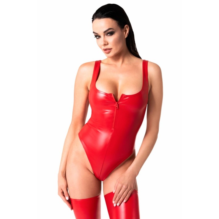 F352 Wetlook Body mit Frontreißverschluss von Noir Handmade | Fesselliebe.de