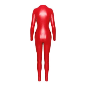 F353 Wetlook Overall von Noir Handmade Orgia Collection