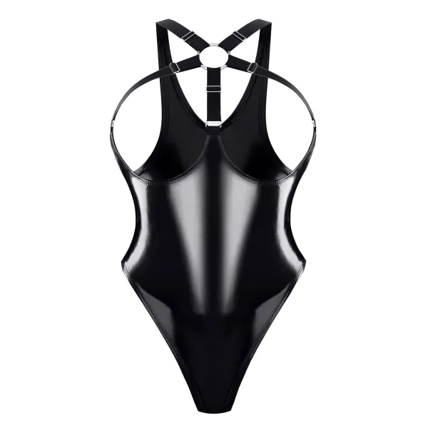 Brustfreier Lack Body TDTanja001 von Demoniq Total Domination Collection | Fesselliebe.de