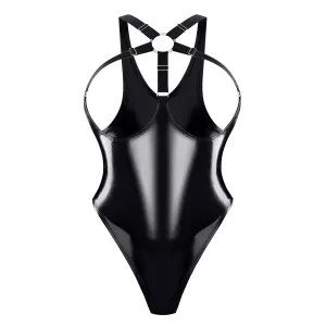 Brustfreier Lack Body TDTanja001 von Demoniq Total Domination Collection