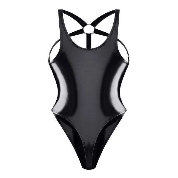 Brustfreier Lack Body TDTanja001 von Demoniq Total Domination Collection | Fesselliebe.de