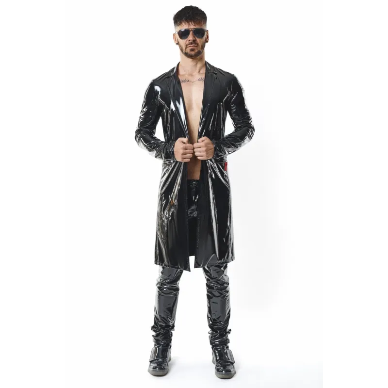 Halblanger Herren Lack-Mantel RMStefano by RFP nextGEN Collection | Fesselliebe.de