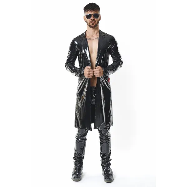 Halblanger Herren Lack-Mantel RMStefano by RFP nextGEN Collection | Fesselliebe.de