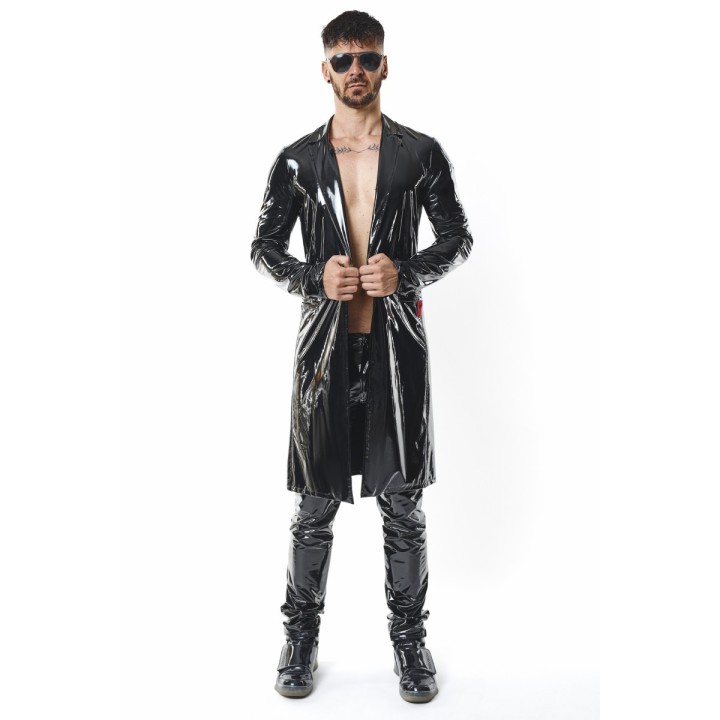 Halblanger Herren Lack-Mantel RMStefano by RFP nextGEN Collection | Fesselliebe.de