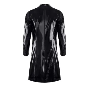 Halblanger Herren Lack-Mantel RMStefano by RFP nextGEN Collection