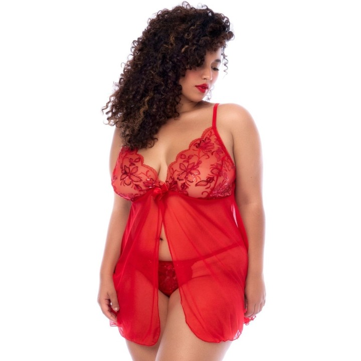 Rotes Babydoll - MAL7559XRED von Mapale | Fesselliebe.de