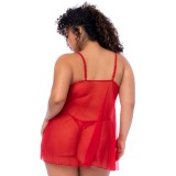 Rotes Babydoll - MAL7559XRED von Mapale | Fesselliebe.de