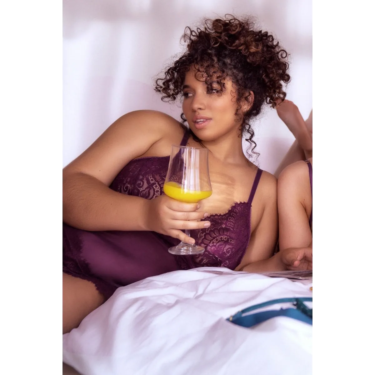 Weinrotes Chemise - MAL7554XWINE von Mapale | Fesselliebe.de