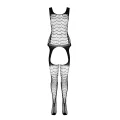 Schwarzer ouvert Bodystocking BS104 von Passion