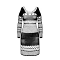 Schwarzes Netzkleid BS105 von Passion