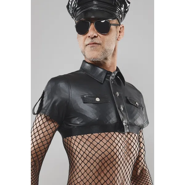 Brust T-Shirt BOAlexander001 schwarz von RFP Bad Officer | Fesselliebe.de