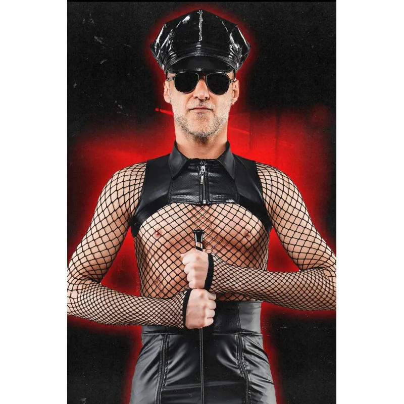 Extra kurzes Shirt BOAlvaro001 schwarz von RFP Bad Officer | Fesselliebe.de