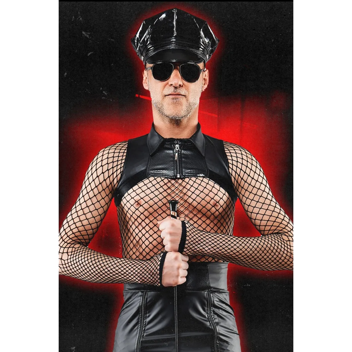 Extra kurzes Shirt BOAlvaro001 schwarz von RFP Bad Officer | Fesselliebe.de