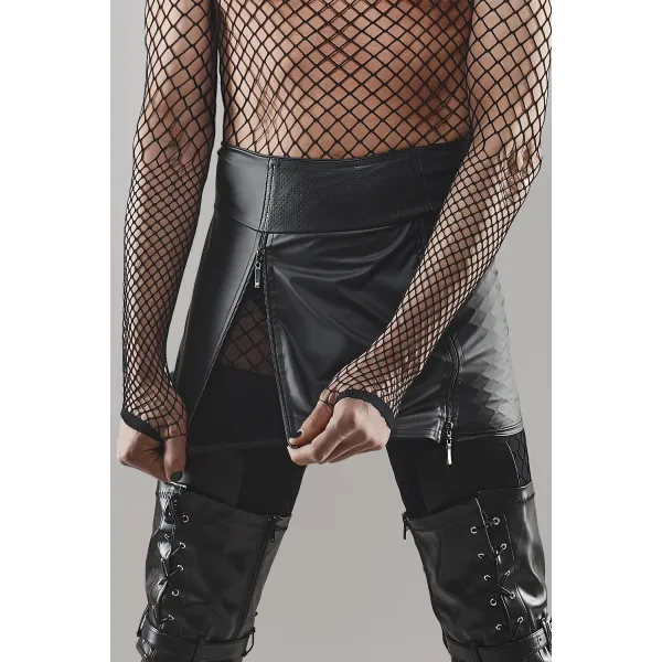 Kurzer Rock BOJorge001 schwarz von RFP Bad Officer | Fesselliebe.de