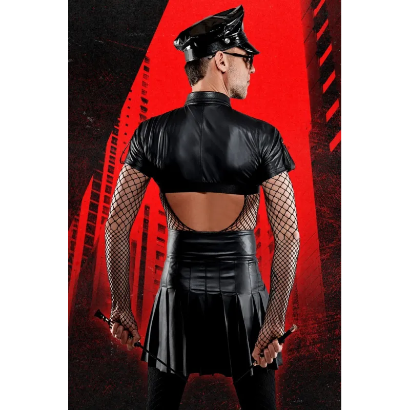 Halblanger Rock BOJavier001 schwarz von RFP Bad Officer | Fesselliebe.de