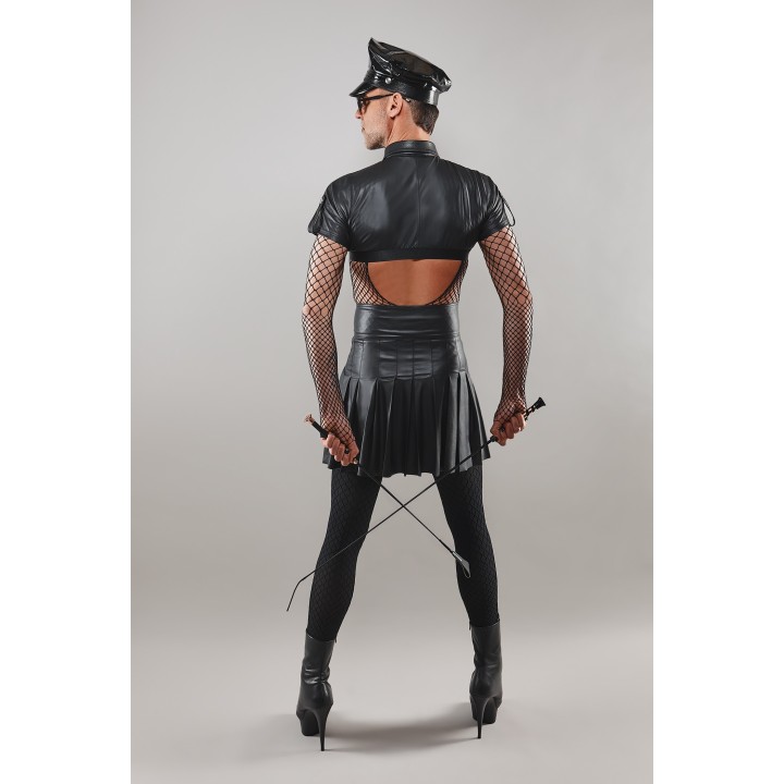 Halblanger Rock BOJavier001 schwarz von RFP Bad Officer | Fesselliebe.de