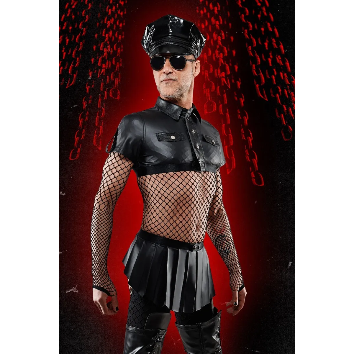 Kurzer Rock BOJulian001 schwarz von RFP Bad Officer | Fesselliebe.de