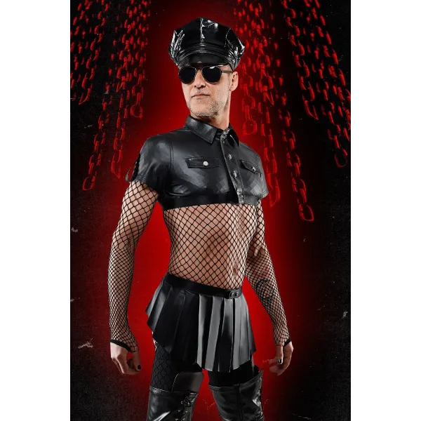 Kurzer Rock BOJulian001 schwarz von RFP Bad Officer | Fesselliebe.de