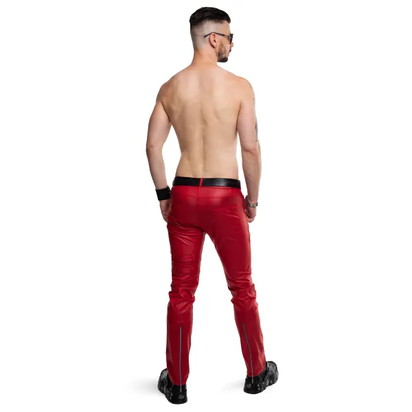 Lange Herren Hose RMTommaso002 rot von Regnes Fetish PLanet | Fesselliebe.de