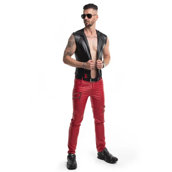 Lange Herren Hose RMTommaso002 rot von Regnes Fetish PLanet | Fesselliebe.de