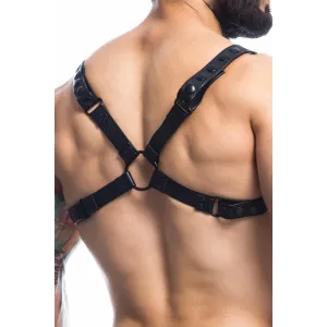 Schwarzer Brust-Harness 01 von Cut4Men