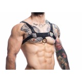 Schwarzer Brust-Harness 01 von Cut4Men | Fesselliebe.de