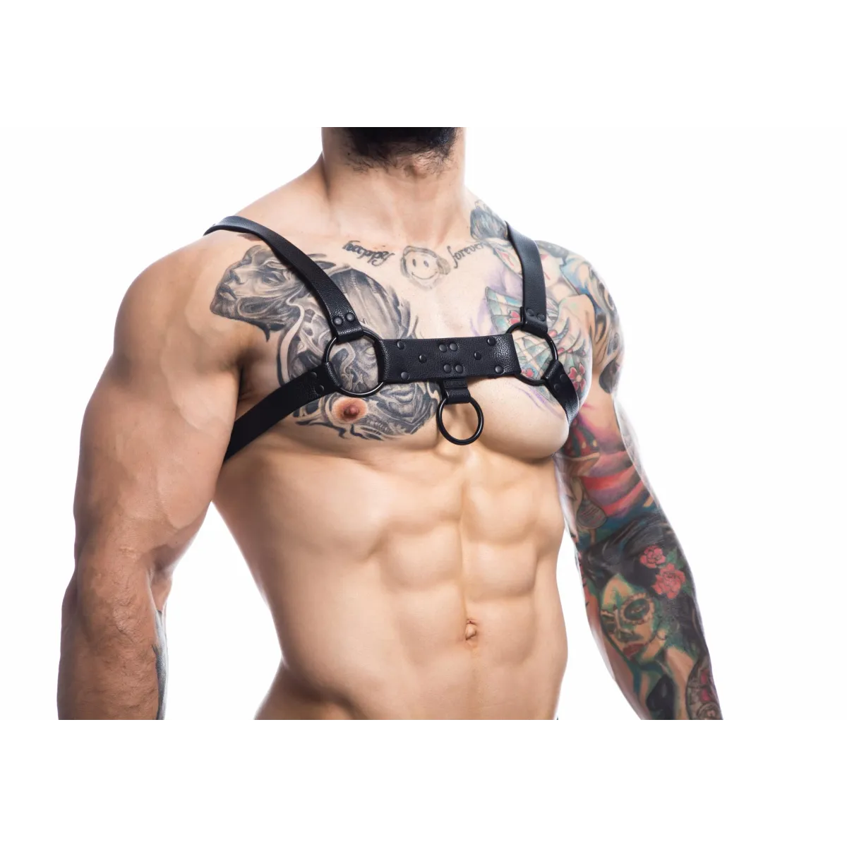 Schwarzer Brust-Harness 01 von Cut4Men | Fesselliebe.de