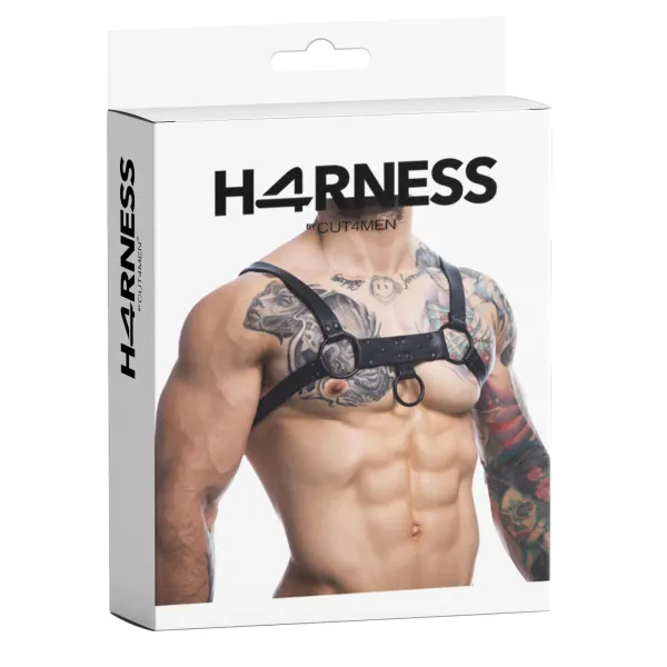 Schwarzer Brust-Harness 01 von Cut4Men | Fesselliebe.de
