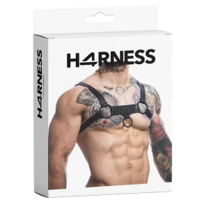 Schwarzer Brust-Harness 01 von Cut4Men