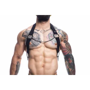 Schwarzer Brust-Harness 03 by Cut4Men