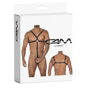 Schwarzer Body-Harness 04 by Cut4Men