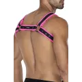 Schwarz/pinker Brust-Harness 05 von Cut4Men