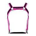 Schwarz/pinker Brust-Harness 05 von Cut4Men