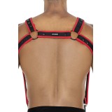 Schwarz/roter Brust-Harness 05 von Cut4Men | Fesselliebe.de
