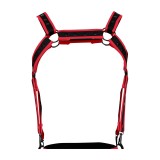 Schwarz/roter Brust-Harness 05 von Cut4Men | Fesselliebe.de